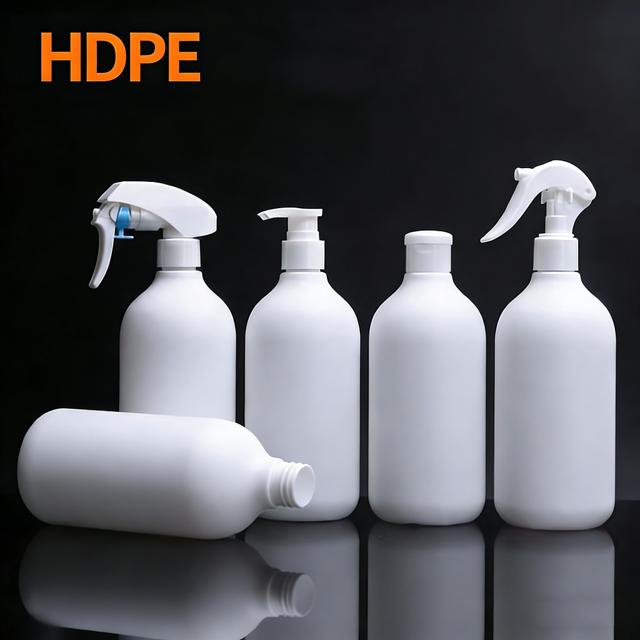HDPE plastic bottles